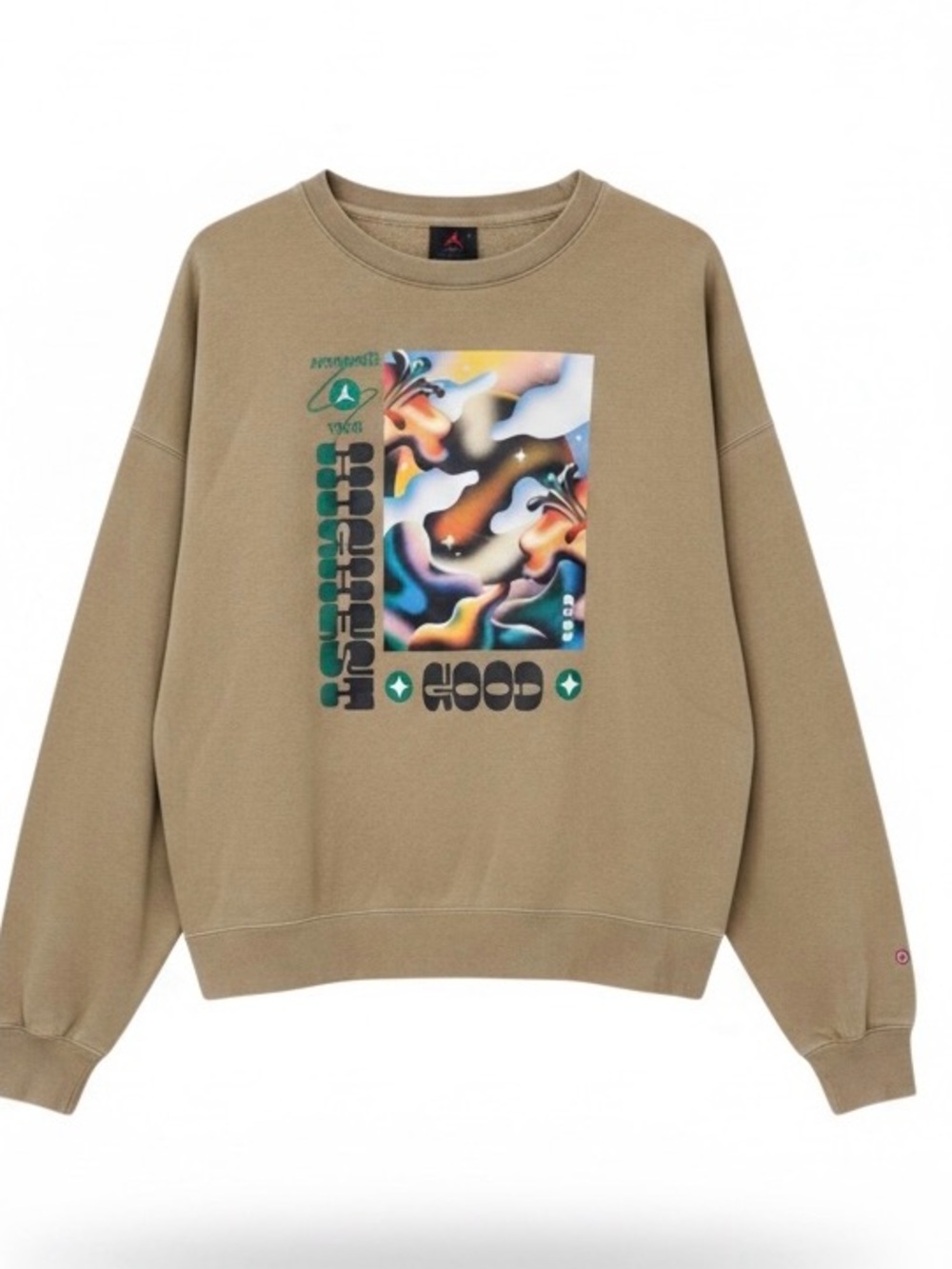 NWOT  RARE Jordan artist series Moss Brooklyn Fleece Graphic Sweatshirt NWOT